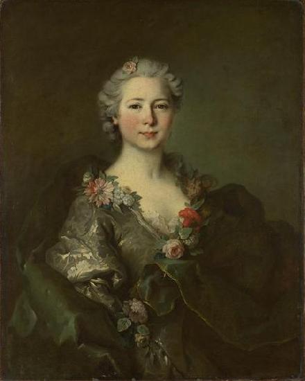 Louis Tocque probably Portrait of mademoiselle de Coislin Germany oil painting art